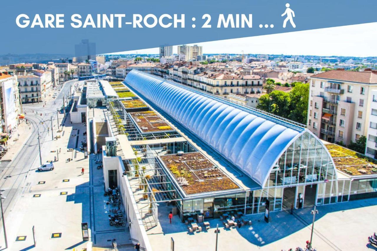 מונפלייה Nouveau - Jungle Montpeul - Clim - Wifi Fibre - Netflix - 5' Du Centre Et Gare - Parking - Loggia - 15' Des Plages מראה חיצוני תמונה