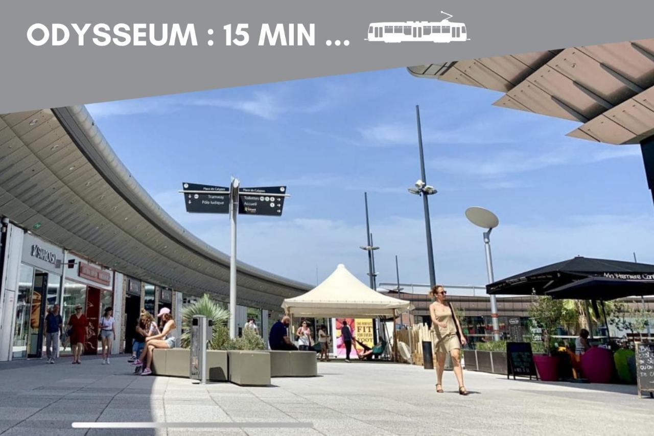 מונפלייה Nouveau - Jungle Montpeul - Clim - Wifi Fibre - Netflix - 5' Du Centre Et Gare - Parking - Loggia - 15' Des Plages מראה חיצוני תמונה