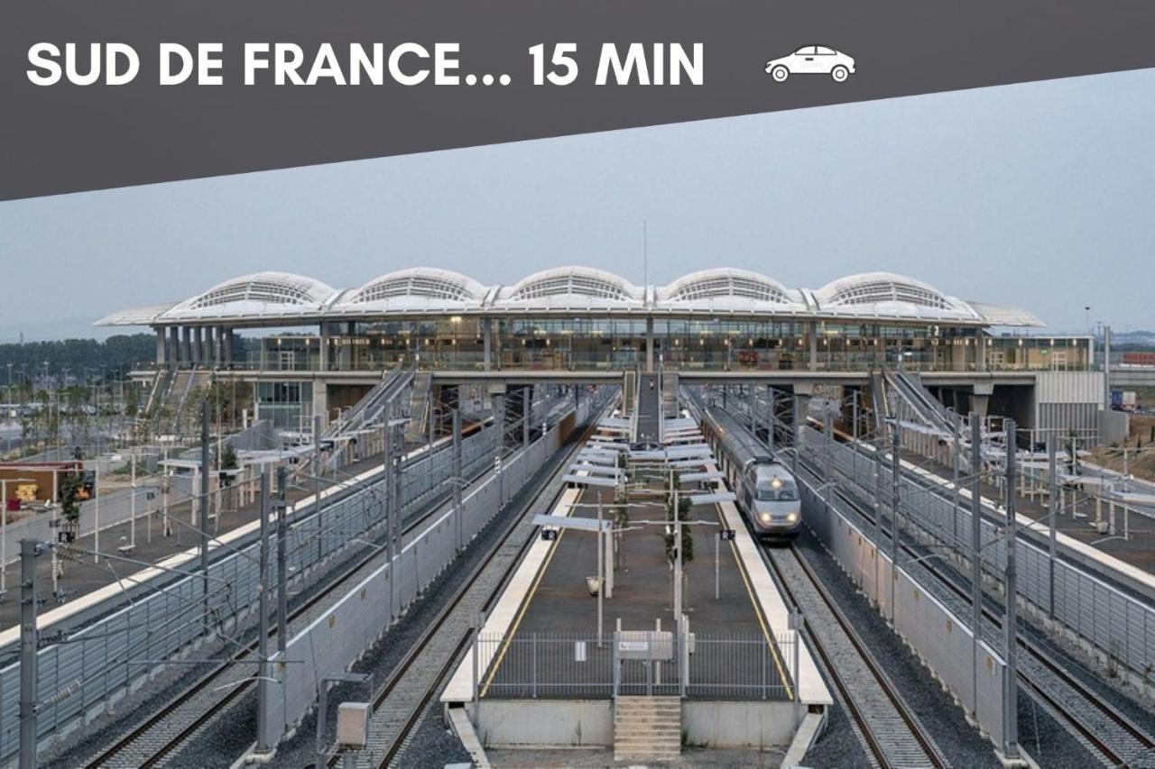 מונפלייה Nouveau - Jungle Montpeul - Clim - Wifi Fibre - Netflix - 5' Du Centre Et Gare - Parking - Loggia - 15' Des Plages מראה חיצוני תמונה